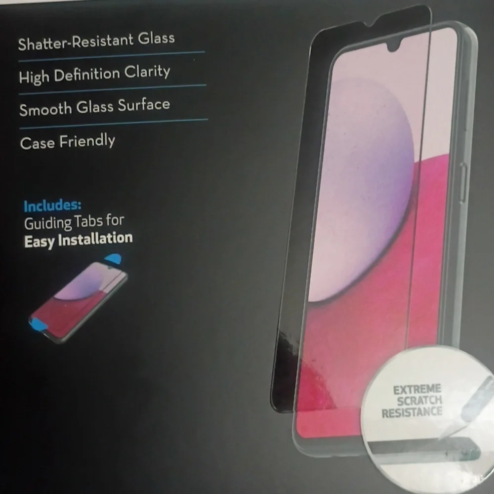 Tempered Glass Screen Protector for Samsung Galaxy A14 5G FREE Grip Stand New